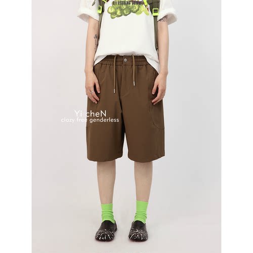 一衬YICHEN夏季薄款直筒休闲短裤