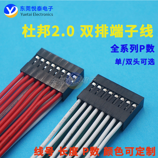 杜邦2.0mm双排 线束加工电子杜邦线端子线电子连接线材线束加工