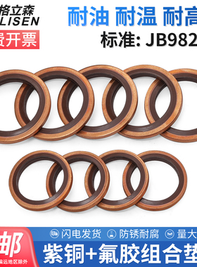 JB982组合垫圈垫片密封圈高压油管密封垫O型圈骨架油封液压密封垫