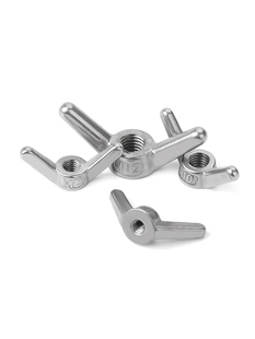 304不锈钢手拧元 M24 宝螺母大耳朵蝶形羊角螺丝帽异形螺母M4M5M6