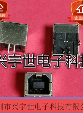 67068系列端口直角 母B型 USB 连接器 通孔30 V交流1.5A