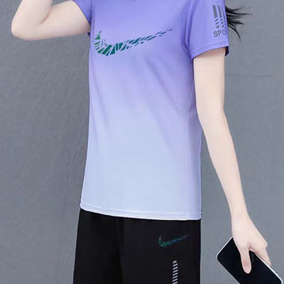 NK女士健身跑步羽毛球运动两件套