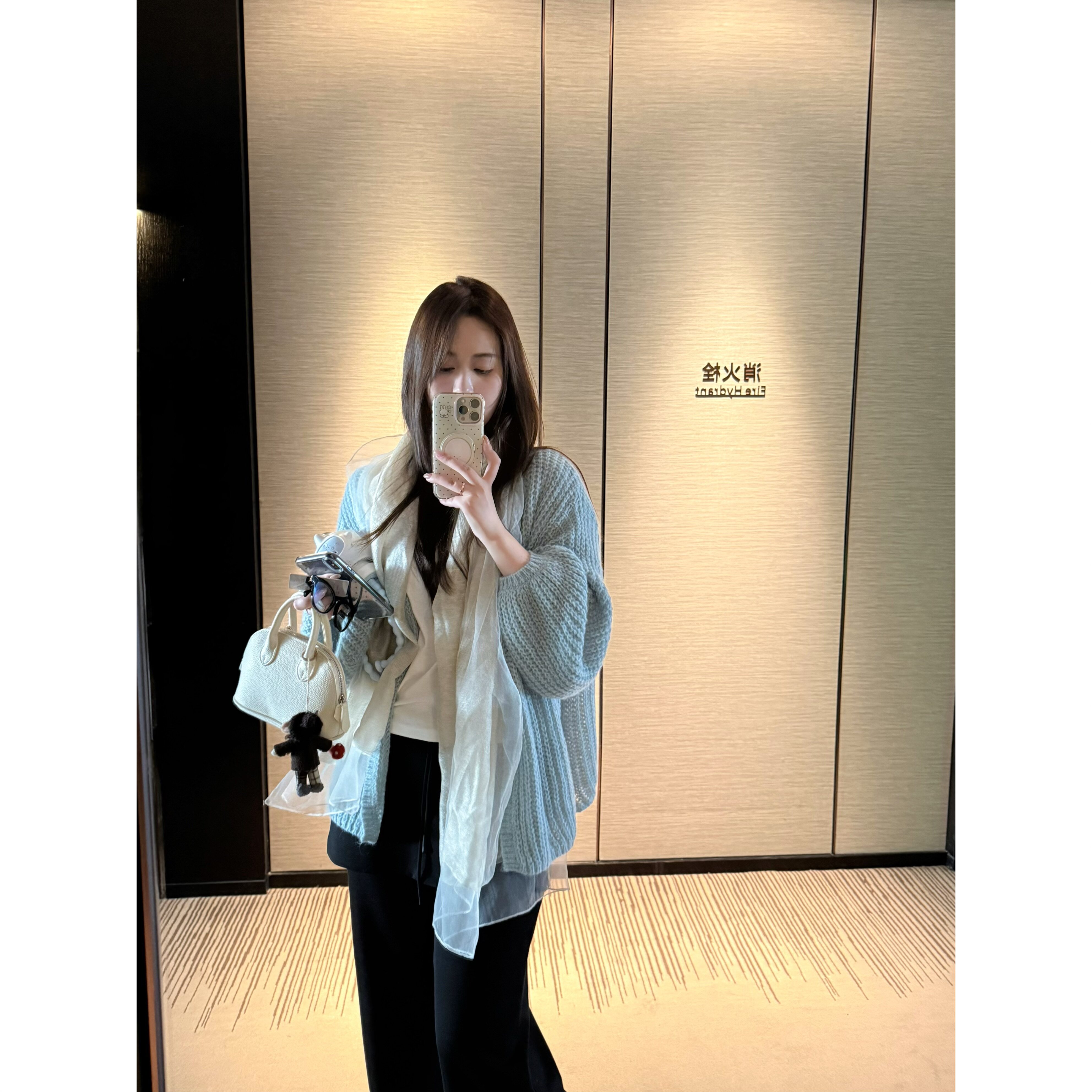 FENG甜甜_温暖织物 慵懒温柔粗针毛衣外套女秋冬新款宽松针织开衫