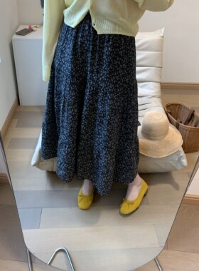 FENG甜甜_碎花半身裙女夏季新款显瘦百搭温柔度假风a字中长款裙子