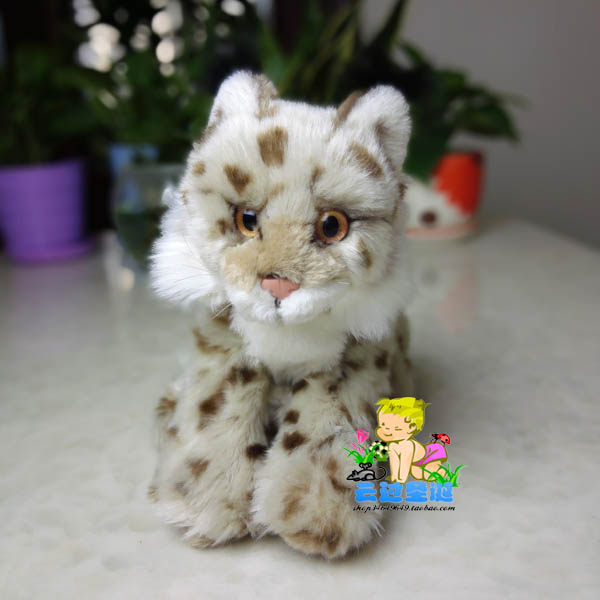 毛绒玩具芬兰狸猫猞猁山猫豹猫薮猫野生珍稀极地动物孩子礼物
