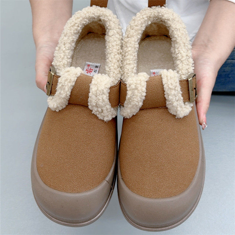 京睿保暖棉鞋女一脚蹬懒人勃肯鞋豆豆鞋平底防滑孕妇妈妈鞋老北京,女鞋,时尚雪地靴,淘宝优惠券,粉丝福利购,淘宝优惠卷