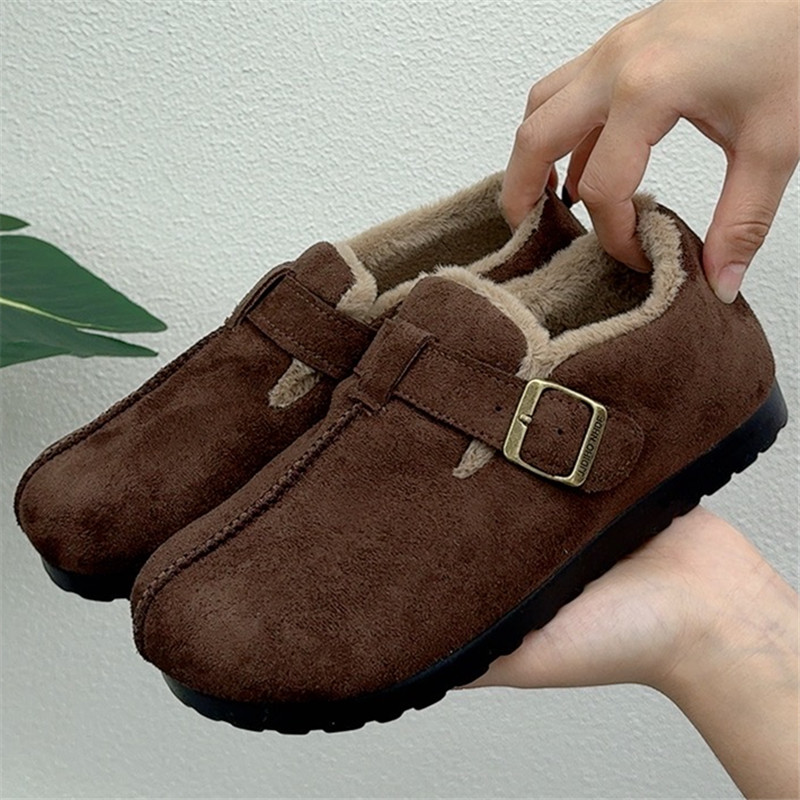 加绒保暖休闲鞋复古时尚女鞋