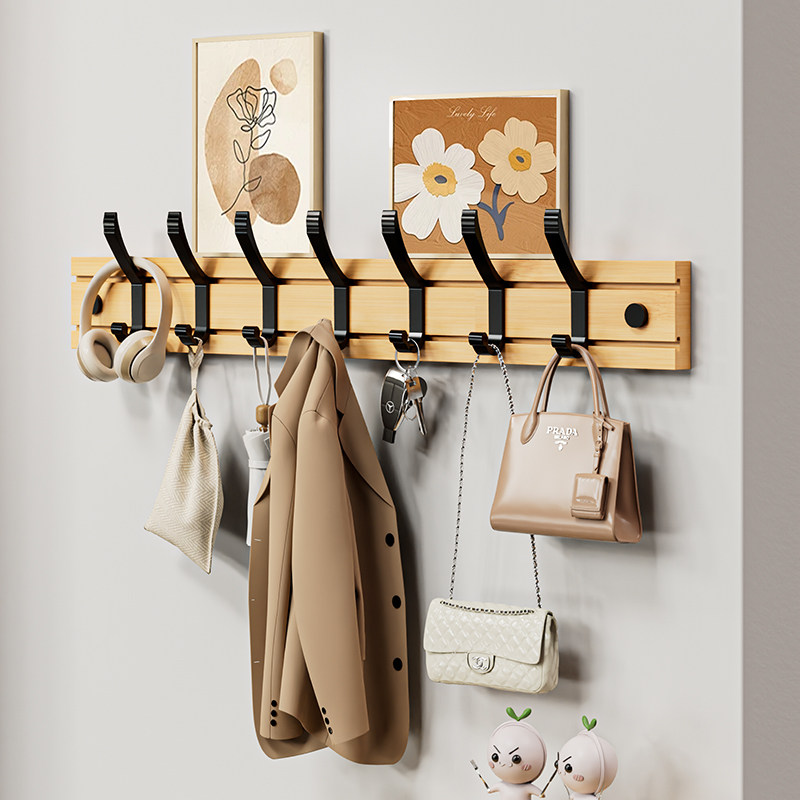 挂衣架壁挂墙上衣服挂钩墙壁免打孔入户玄关进门衣帽可移动挂衣钩,收纳整理,挂钩/粘钩,淘宝优惠券,粉丝福利购,淘宝优惠卷