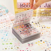 无限可爱1000枚迷你deco贴纸本小鼻嘎可爱手帐美甲指甲装 饰贴画