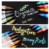 广纳相册DIY黑卡纸火漆印章专用照片软头记号金属珠光水性油漆笔