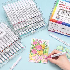 蓝果60色直液式丙烯马克笔礼盒