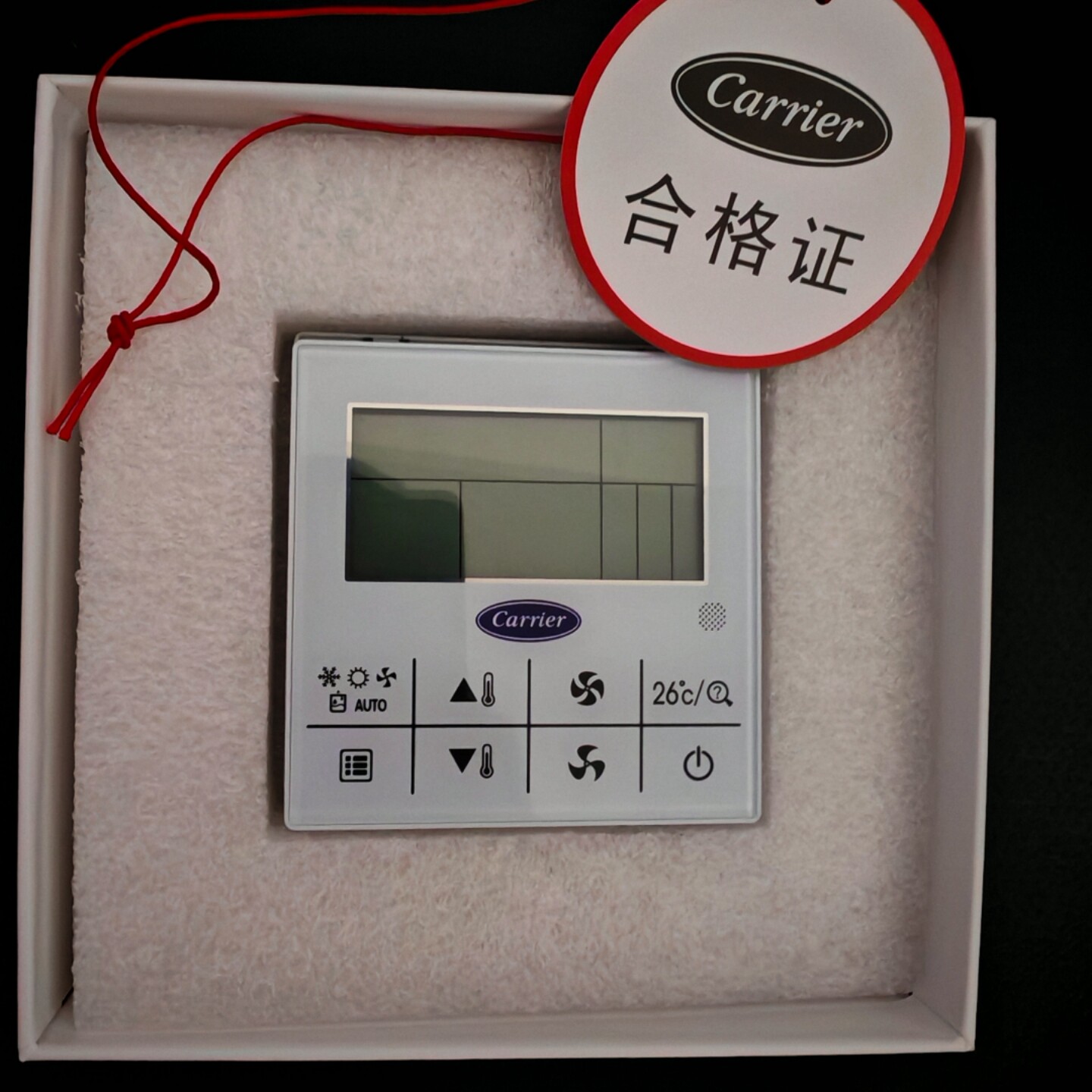 原装开利变频风管机3芯线控器ZKX-C/T/A-06控制面板803300200118