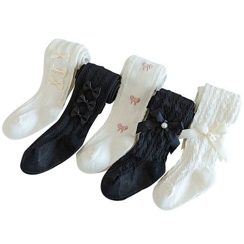 Детские леггинсы, осенние колготки для девочек, хлопковые носки для принцессы, тонкий комбинезон