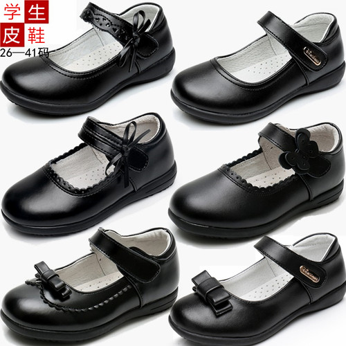 公主风学生春秋女童皮鞋