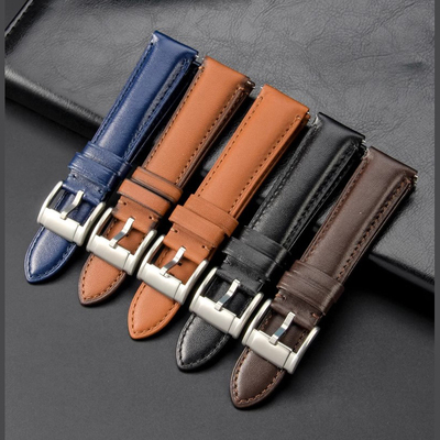 通用化石 真皮 手表带 酷炫皮带男FS5237平纹牛皮20 22 24 fossil