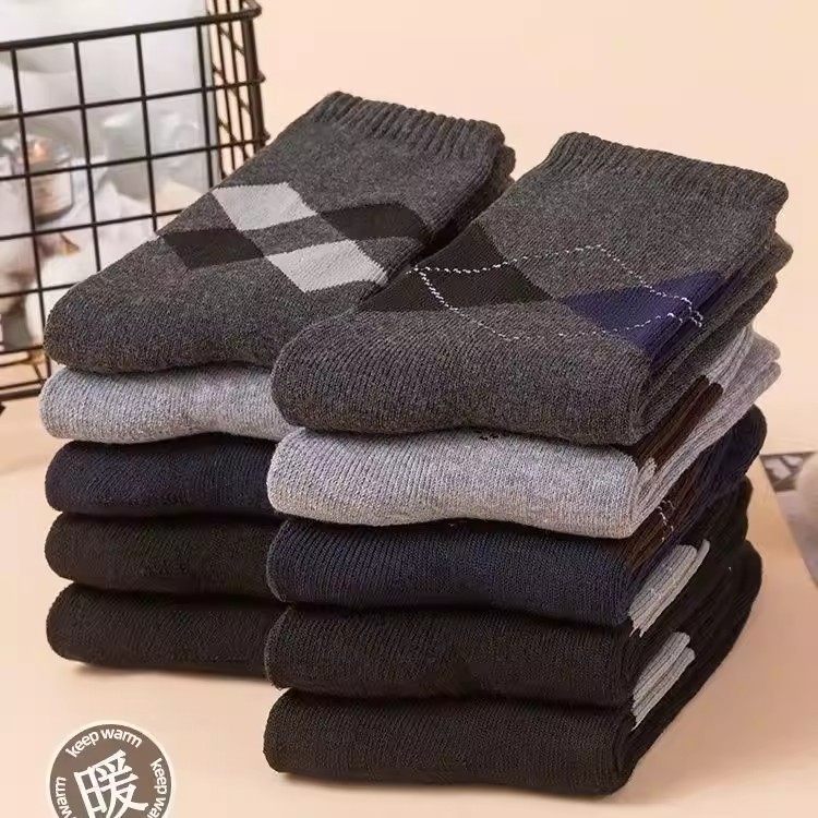 爸爸袜子男冬季中高筒秋冬冬天棉袜加厚长袜老人保暖男士中老年A,女士内衣/男士内衣/家居服,中筒袜,淘宝优惠券,粉丝福利购,淘宝优惠卷