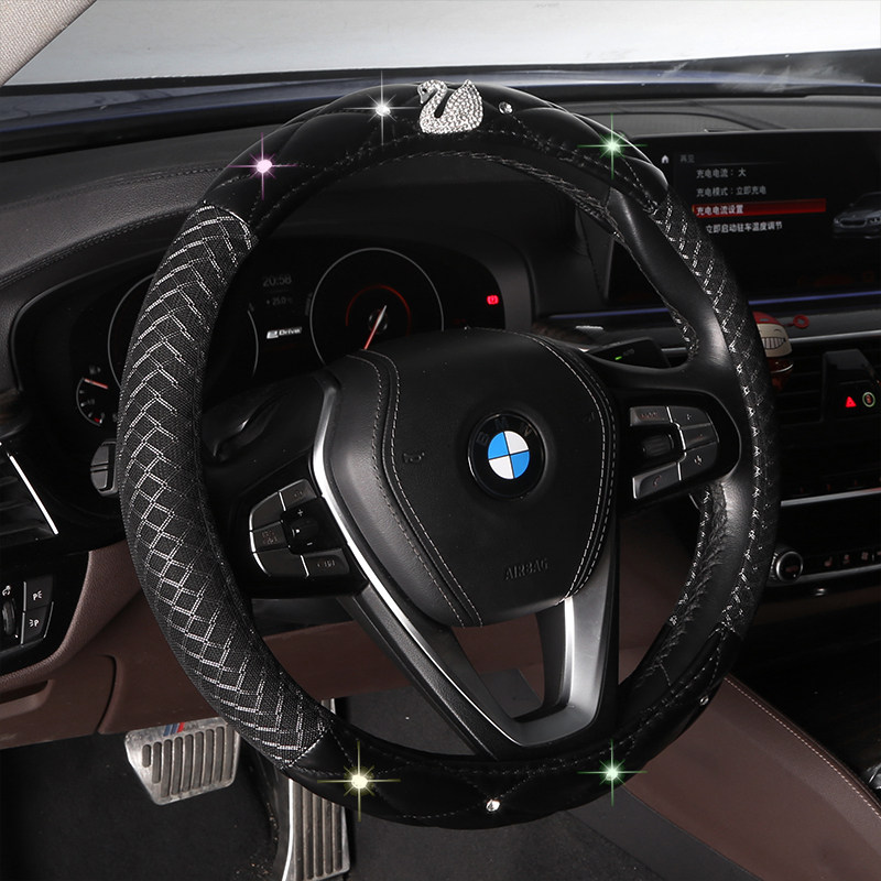 新款汽车方向盘套女款夏季冰丝四季通用网红防滑吸汗车把套装饰女,汽车用品/电子/清洗/改装,方向盘套,淘宝优惠券,粉丝福利购,淘宝优惠卷