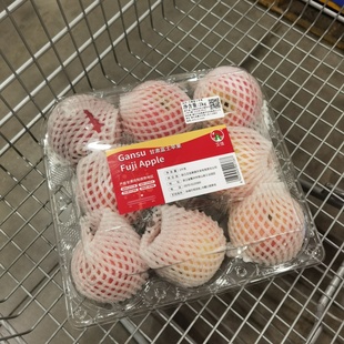 山姆代购甘肃富士苹果脆嫩新鲜水果不打蜡不催熟脆甜顺丰快递