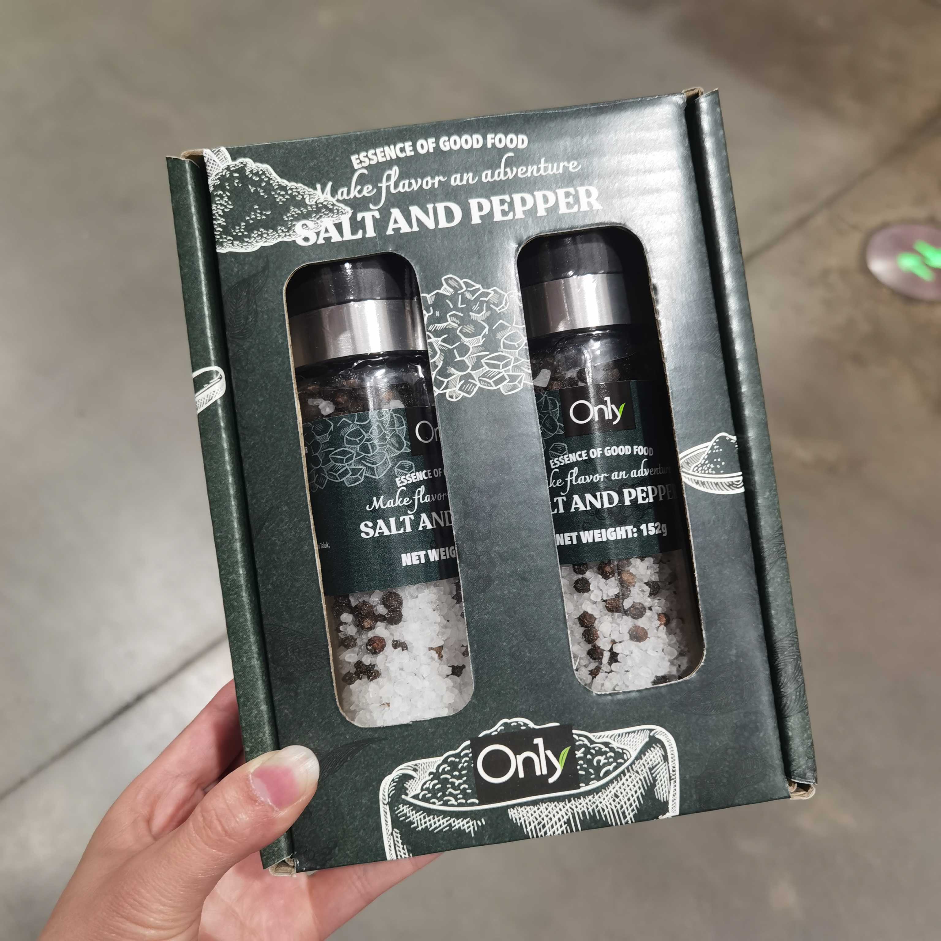 ON1Y印度进口黑胡椒粗盐牛排调味