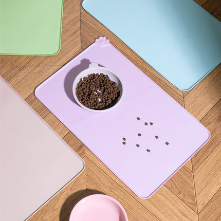新款餐垫宠物硅胶垫猫狗喂食垫易清洗防水防滑防漏猫狗爪垫狗垫子