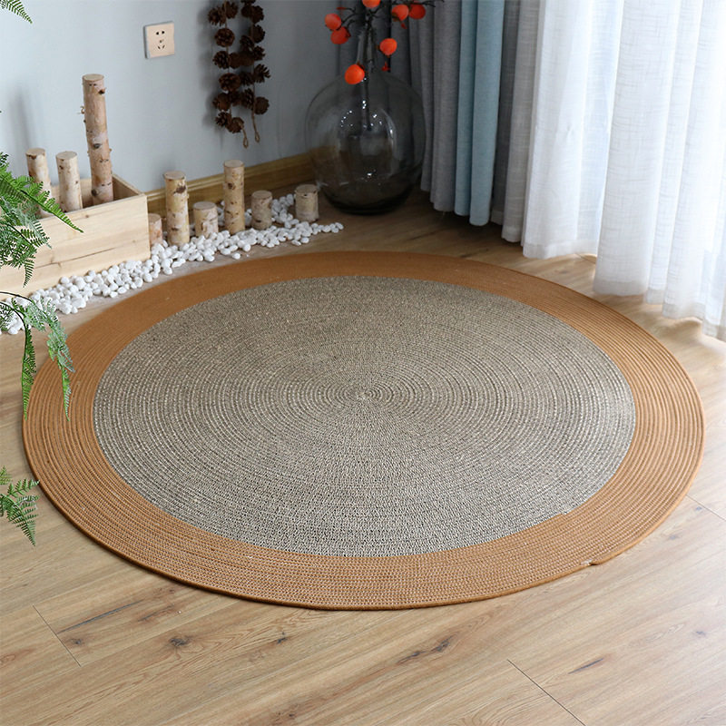北欧编织地毯圆形地垫客厅服装店民宿装饰垫子床边垫榻榻米茶几垫,宠物/宠物食品及用品,狗窝/屋/帐篷/沙发,淘宝优惠券,粉丝福利购,淘宝优惠卷