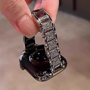 满钻金属FIT4 4pro腕带高级感 fit3表带三株细款 适用华为watch