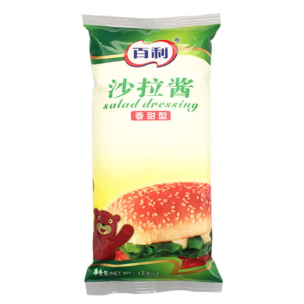 沙拉酱 百利香甜汉堡酱 蔬菜水果色拉 手抓饼烘焙原料 华莱士
