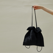 JANE 推荐 手提包 褶皱包单肩包 小众设计纯色休闲通勤 款