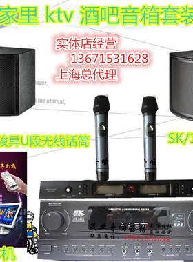 系列家庭KTVK歌组合套装 HK10音箱 9200功放 骏昇话筒
