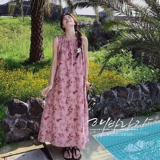 【现货买家秀已更新】粉黛花序系带度假背心裙8126-P115-K168，女装连衣裙，2C137
