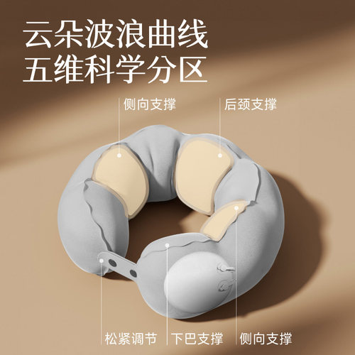 充气便捷U型护颈枕旅游出差神器