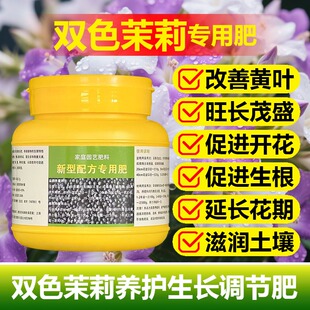双色茉莉花专用肥料营养液卷曲牯萎尖焦锈斑耷拉掉叶发黄叶面肥料