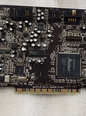 原装拆机 5.1创新 SB0090 镀金口台式机内置声卡