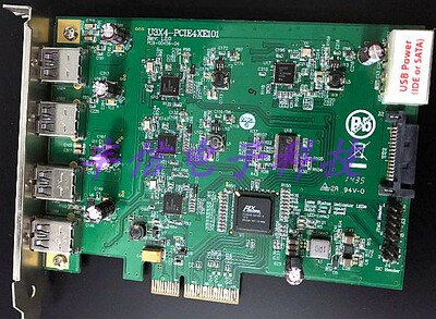 U3X4-PCiE4XE101 Rev:1.2.0 USB3.0PCI Express x4Gen2扩展卡