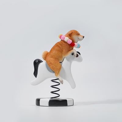 JXK1/6摇摇马柴犬模型摆件礼物