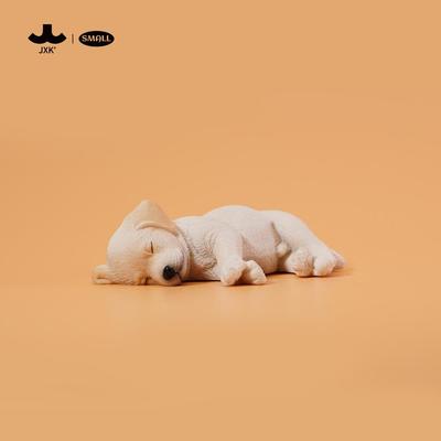 睡觉的拉布拉多小型可爱萌系手办