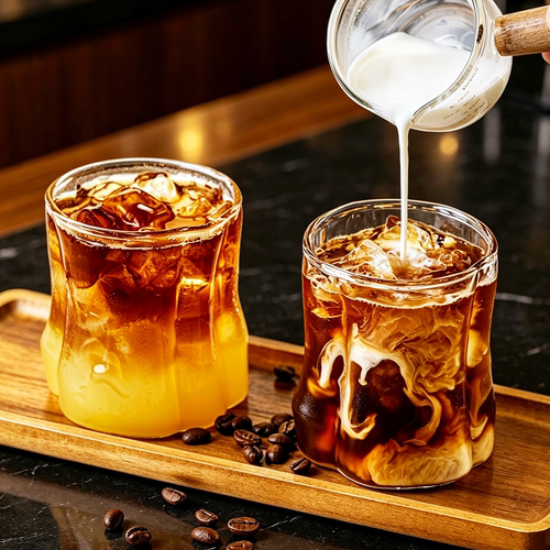 咖啡杯冰美式玻璃拿铁杯