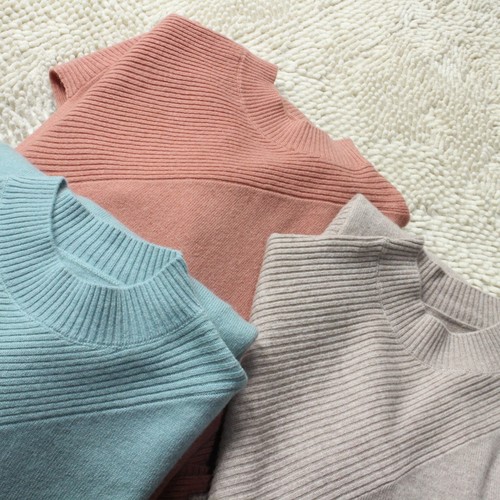 捡漏喽羊绒羊毛针织连衣裙剪标