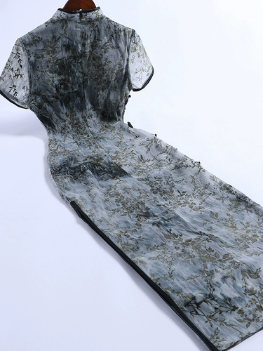 Летнее ципао, легкое ретро платье, 2025 года, светлый стиль