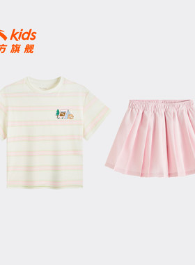 安踏儿童女小童运动套装