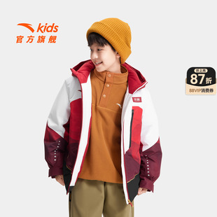 安踏儿童羽绒服冬装新款2026年青少年男童中国保暖抗寒羽绒外套潮