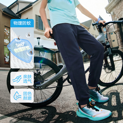 安踏儿童装男童裤子春秋款速干长裤2026新款秋季卫裤青少年运动裤 — 5