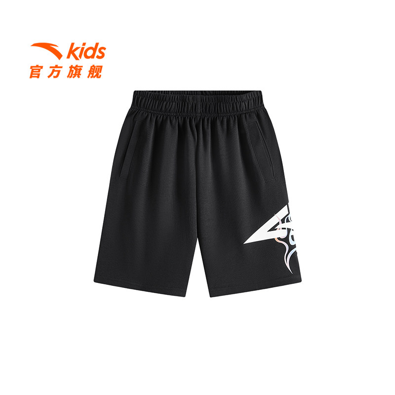 安踏儿童男大童针织五分裤2026新款上新透气舒适中大童运动短裤潮