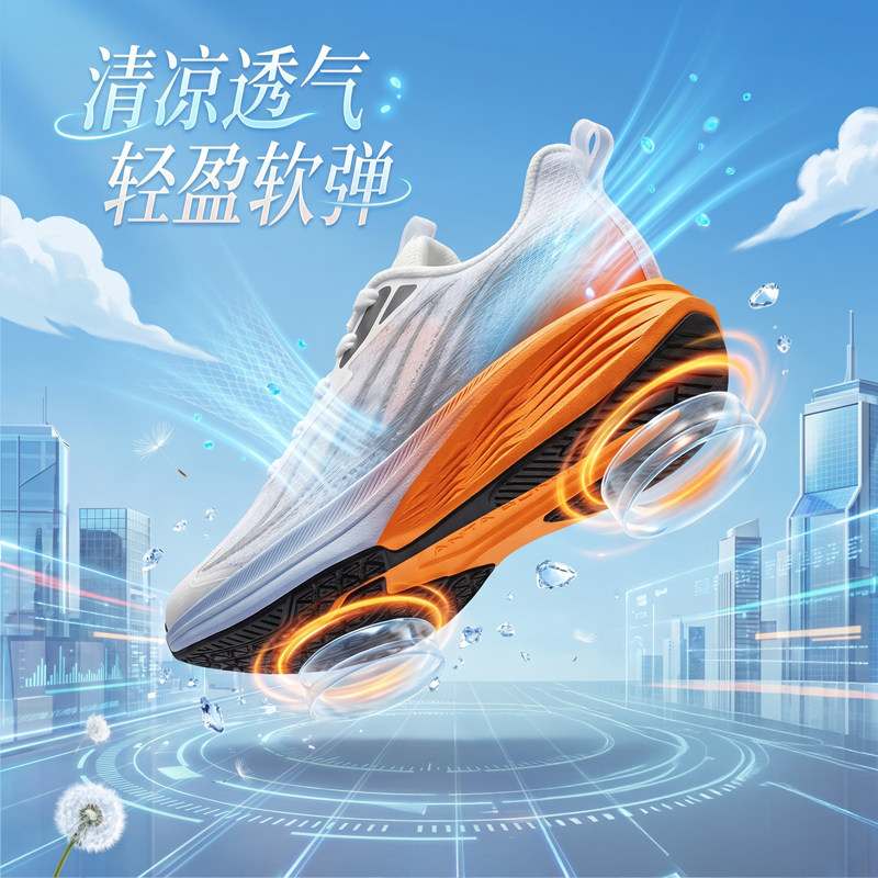 安踏儿童氢跑3跑鞋2026夏季新款跑步运动鞋学生大童鞋透气网面鞋