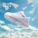 白色滑板鞋 安踏儿童学生小白鞋 休闲运动鞋 男女童春秋新款 低帮板鞋