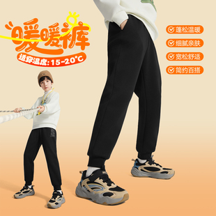2025冬季 新款 运动裤 男童加绒裤 卫裤 子秋冬款 棉裤 安踏童装 儿童冬装