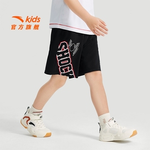 夏季 宝宝短裤 2025新款 儿童五分裤 商场同款 男童篮球裤 安踏童装