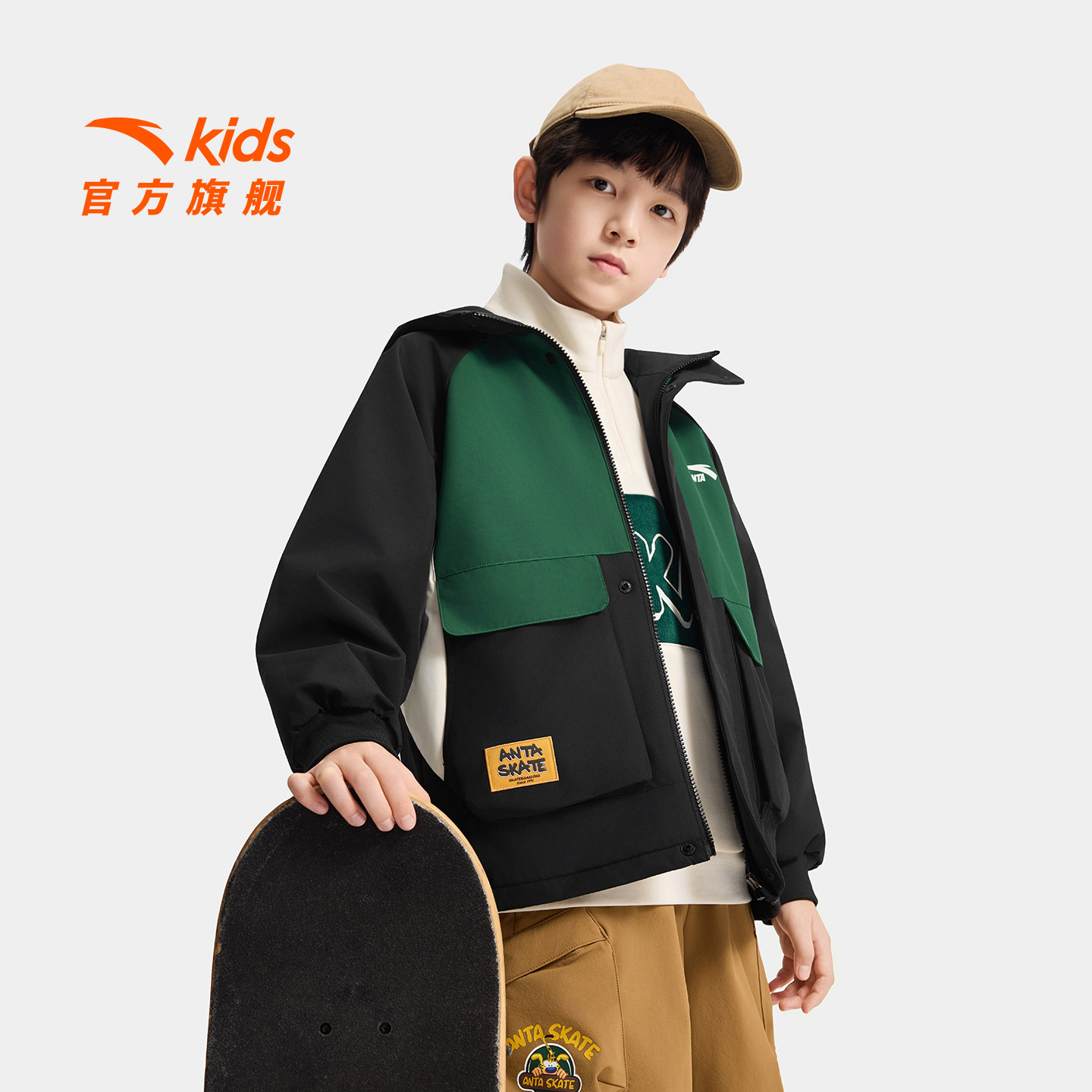 安踏儿童外套男大童摇粒绒抗静电上衣2025秋冬款户外工装风厚外套,童装/婴儿装/亲子装,普通外套,淘宝优惠券,粉丝福利购,淘宝优惠卷