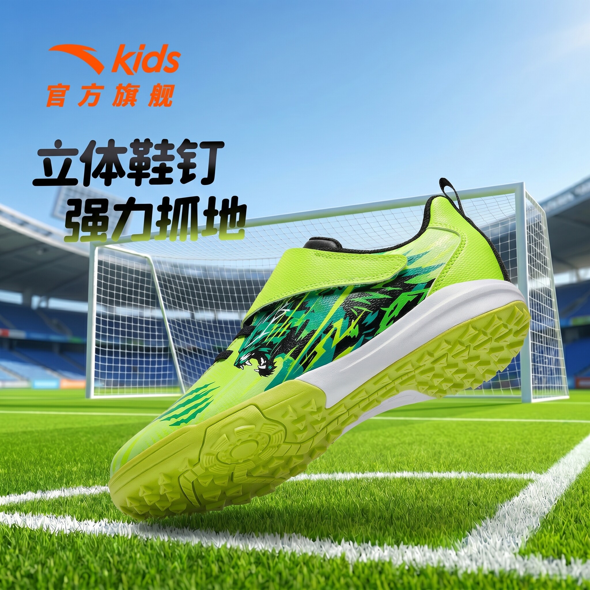安踏儿童足球鞋｜TF碎钉防滑2026年秋季新款青少年专业训练运动鞋