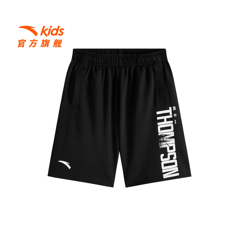 安踏儿童男大童针织五分裤2026年夏季新款透气舒适中大童运动短裤